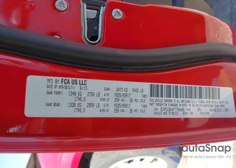 2015 Dodge Journey Sxt из США, поврежденный, VIN 3C4PDCBG4FT734005